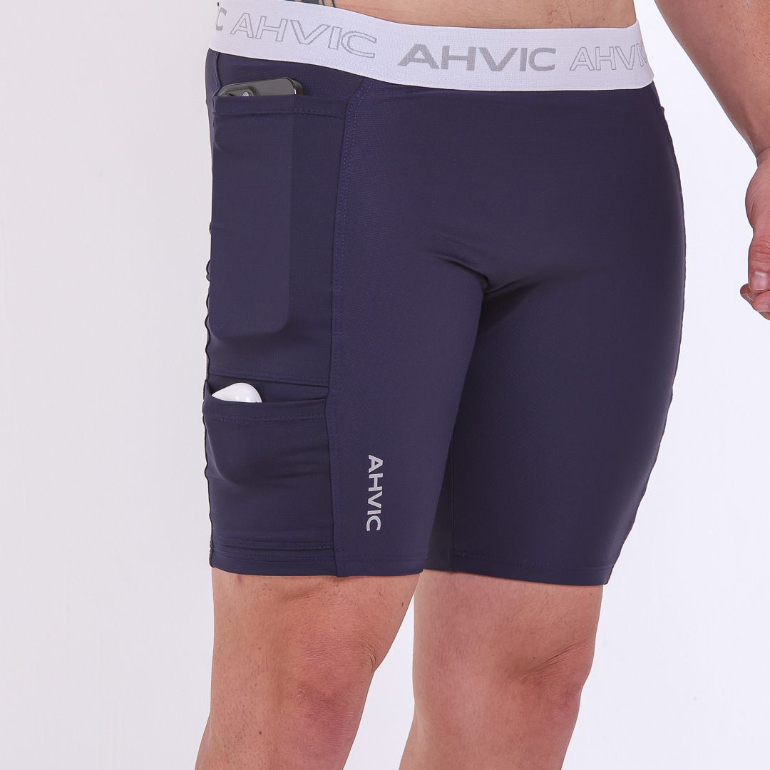 Bermuda Masculina QuadRun Pro Azul Marinho