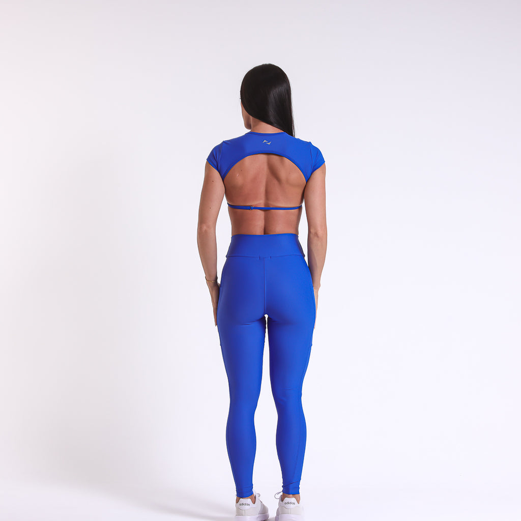 Top Betina Drop  Azul Royal