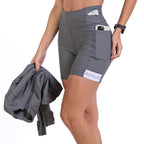 Short Mari Run Drop  Cinza