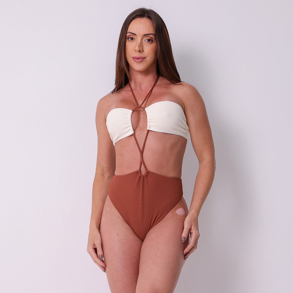 Maiô Santorini Caramelo