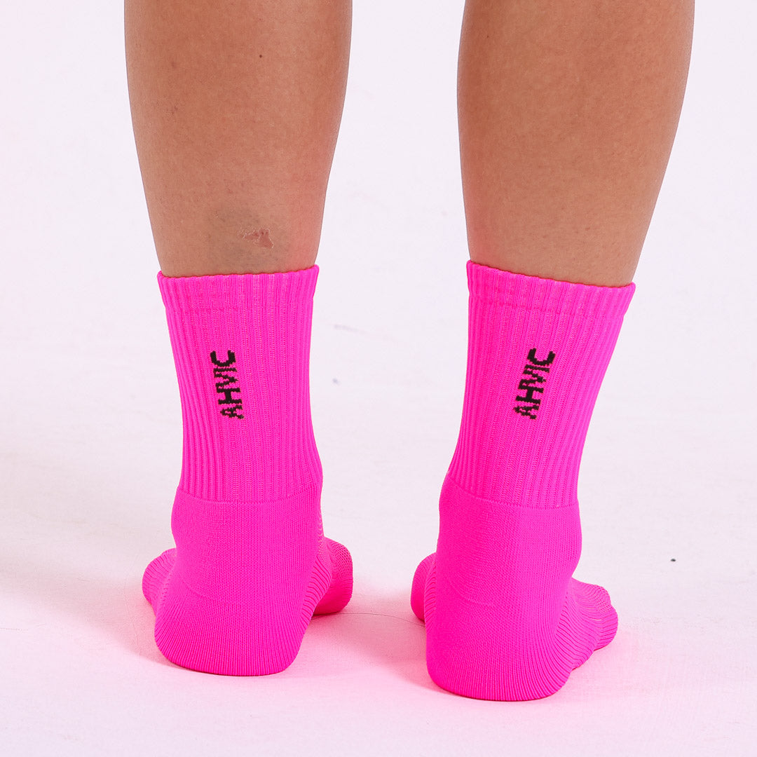 Meia AHVIC Pink Cano Médio