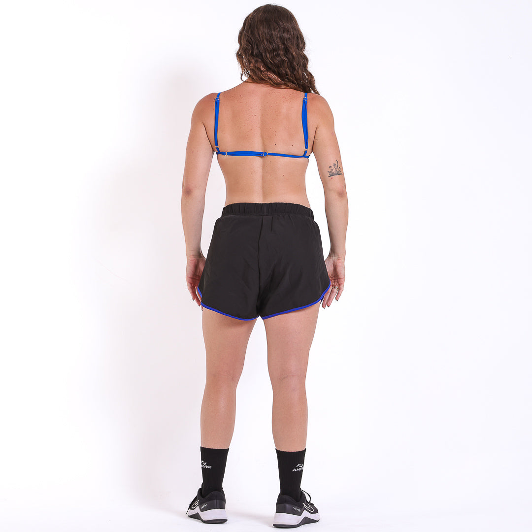 Short Summer Tactel Preto Bicolor