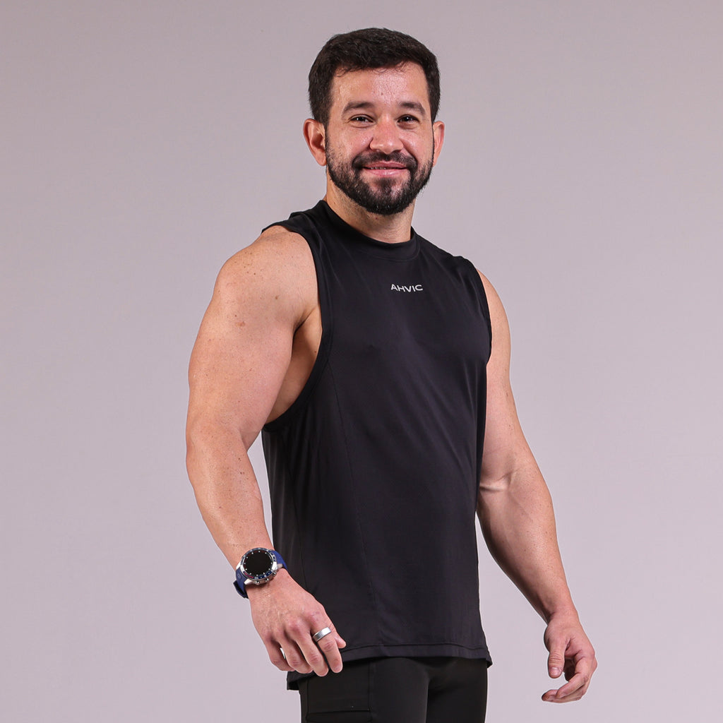 Regata Masculina Skyline Preto
