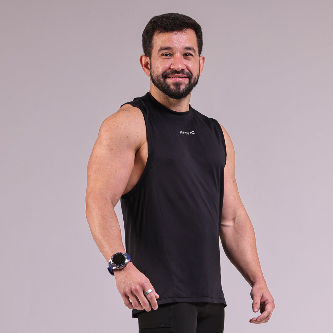 Regata Masculina Skyline Preto