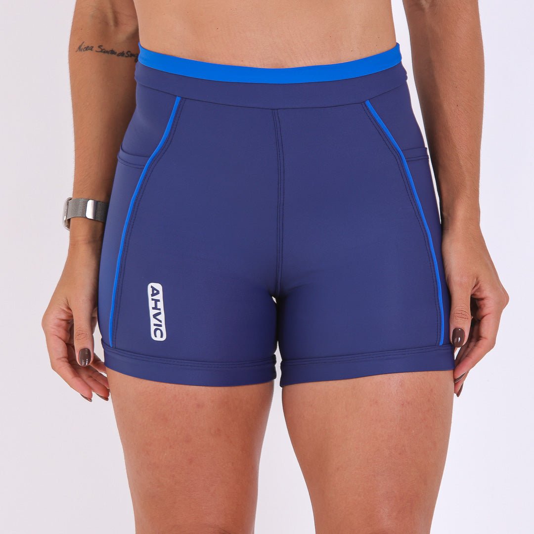 Short Flow Drop Azul Marinho