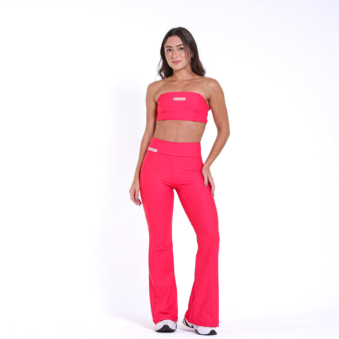 Legging Flare Alma Vermelho