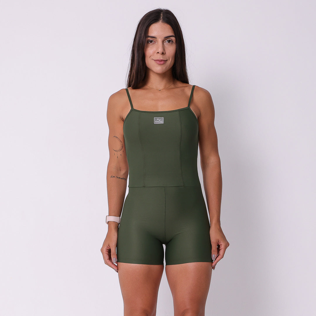 Macaquinho Camila  Verde Militar