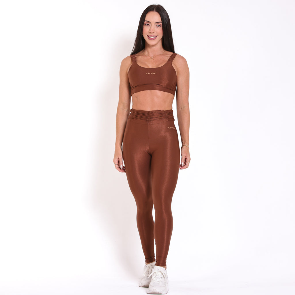 Legging Lorena Aveludada Chocolate