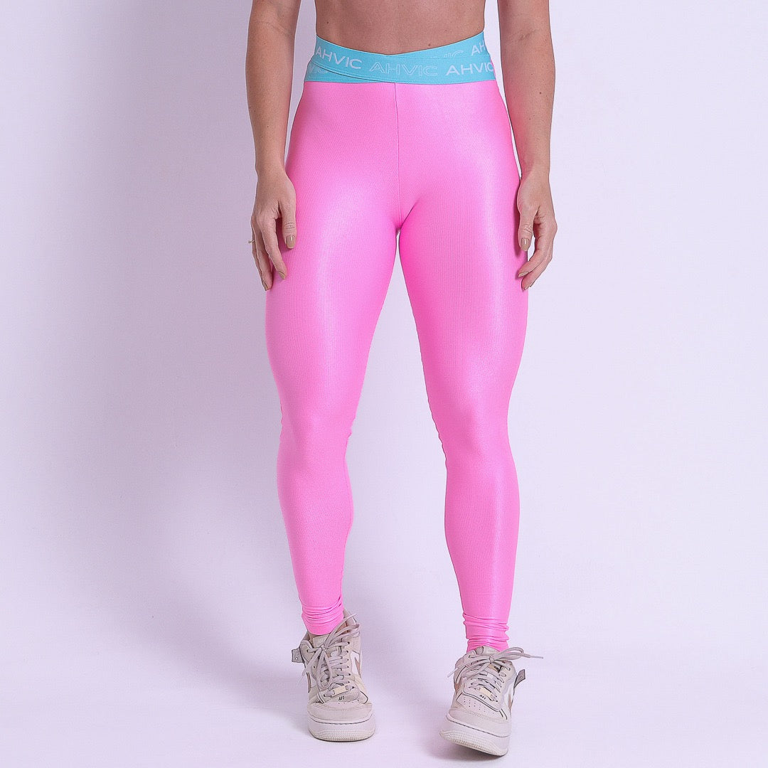 Legging Alice Aveludado Rosa Chiclete