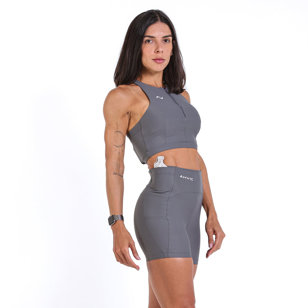 Short Adrianna Invisible Pocket Cinza