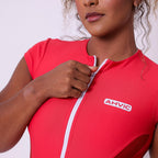 Macaquinho Leme com bolso Vermelho