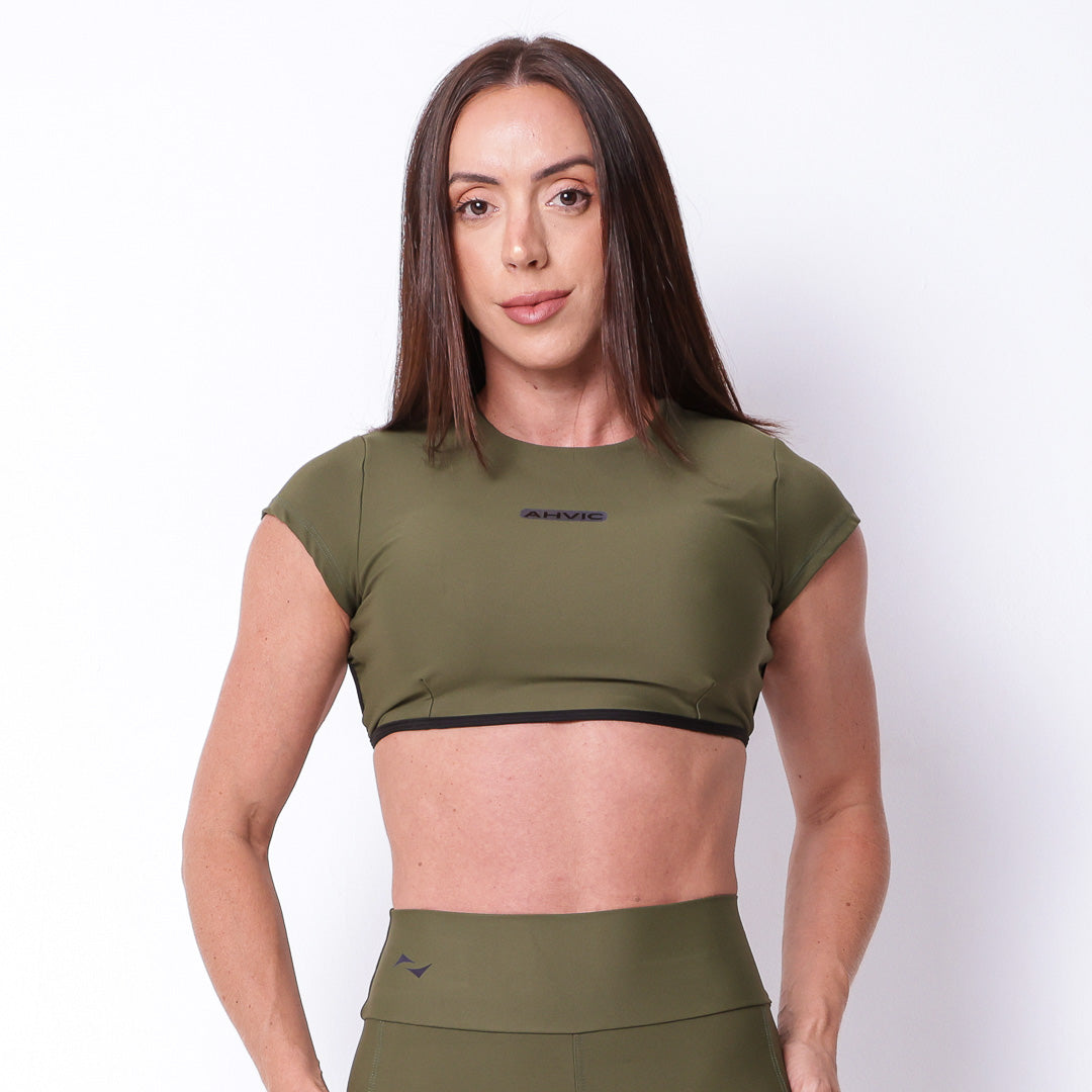 Top Betina Drop  Verde Militar