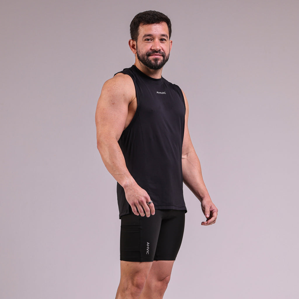 Regata Masculina Skyline Preto