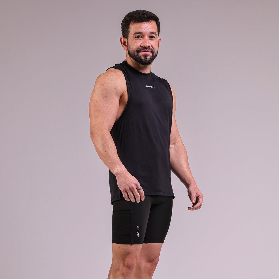 Regata Masculina Skyline Preto