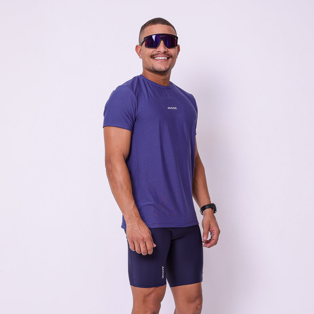 Camiseta Masculina Modal Azul