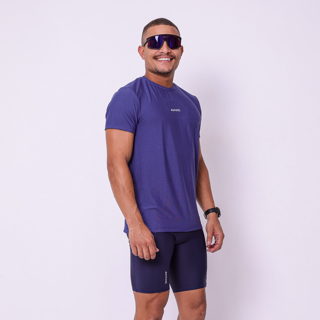 Camiseta Masculina Modal Azul
