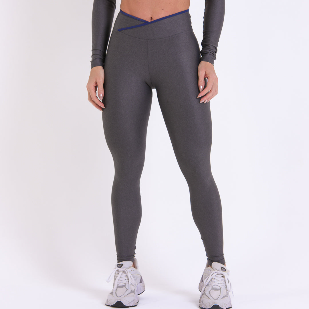 Legging Rise Drop Grafite