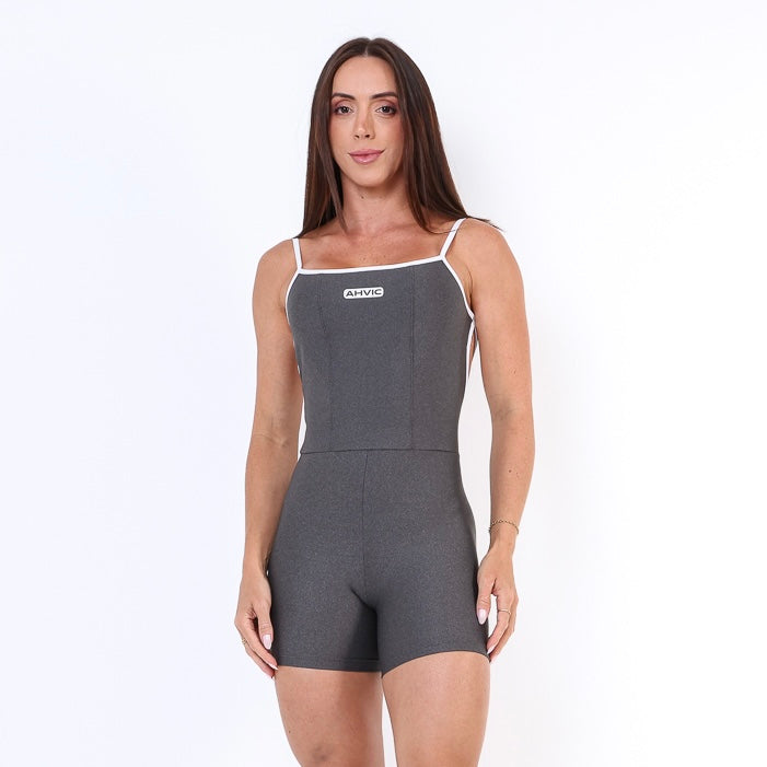 Macaquinho Betina Bicolor  Grafite