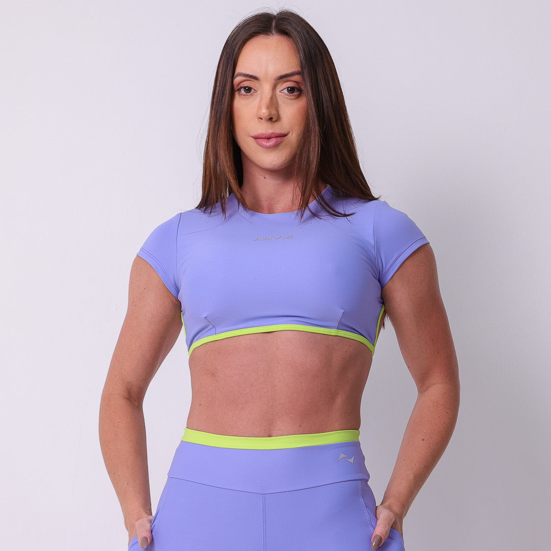 Top Betina Drop  Azul Flora