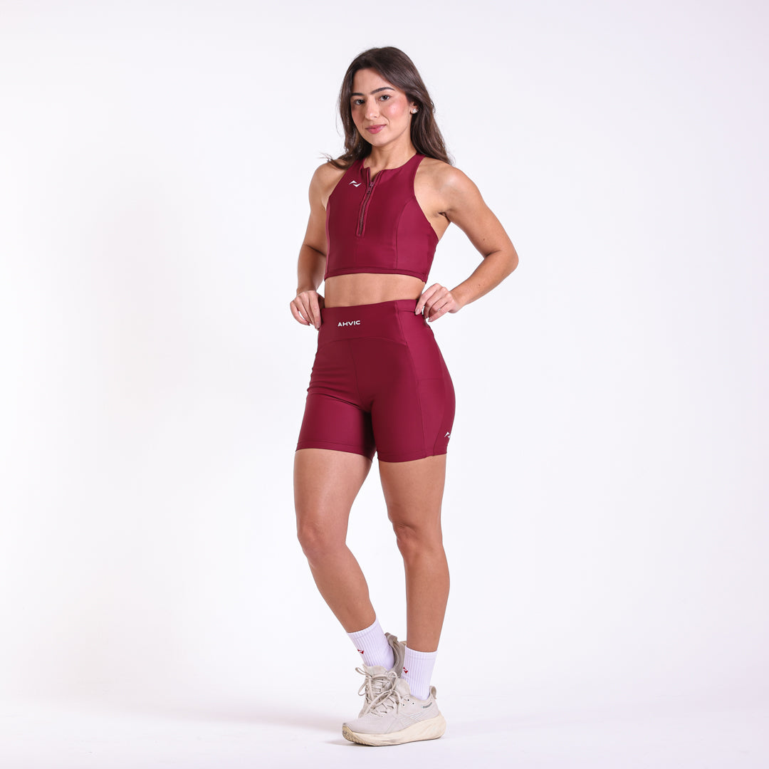 Short Adrianna Invisible Pocket Bordô