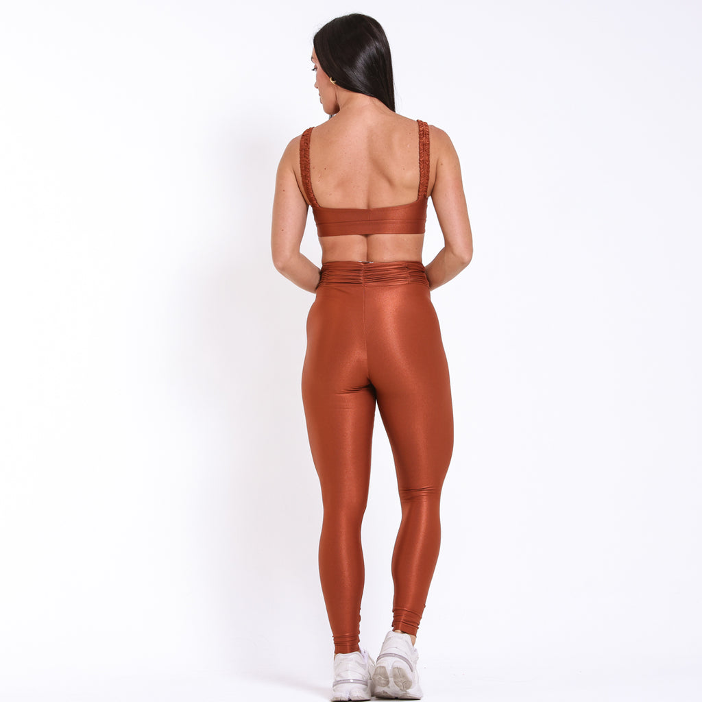 Legging Lorena Aveludada Amendoa