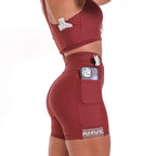 Short Mari Run Drop  Madder Brown