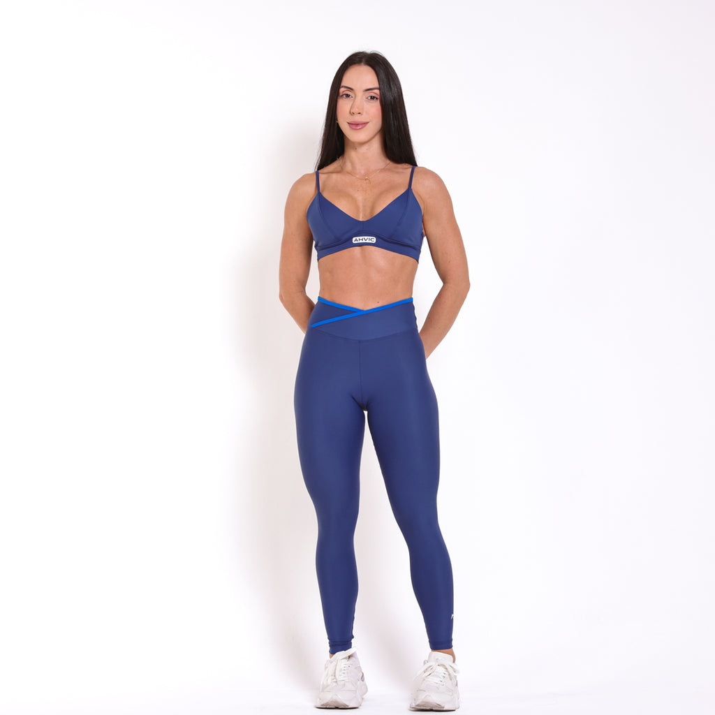 Top Andressa Drop Azul Marinho