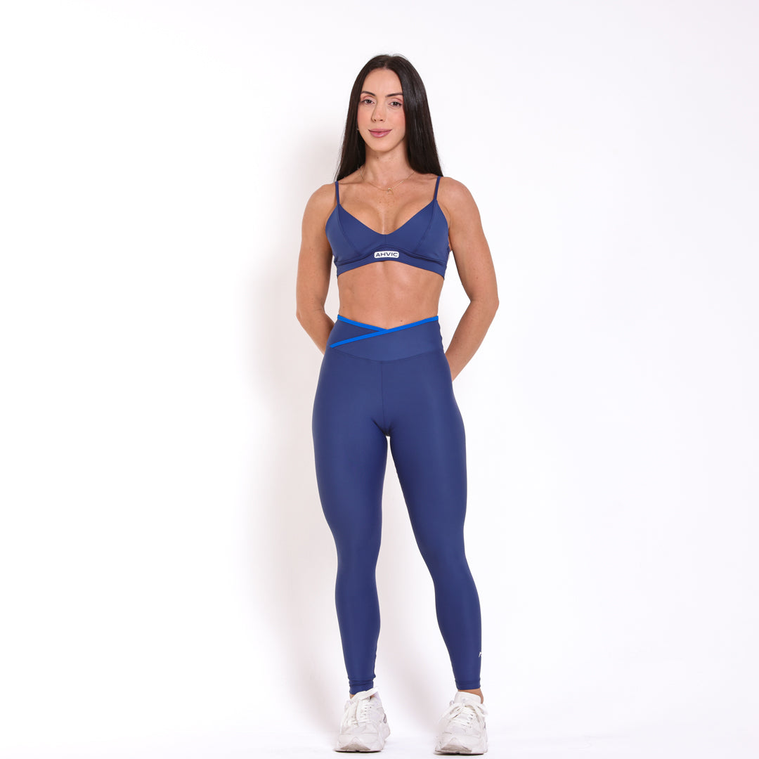 Top Andressa Drop Azul Marinho