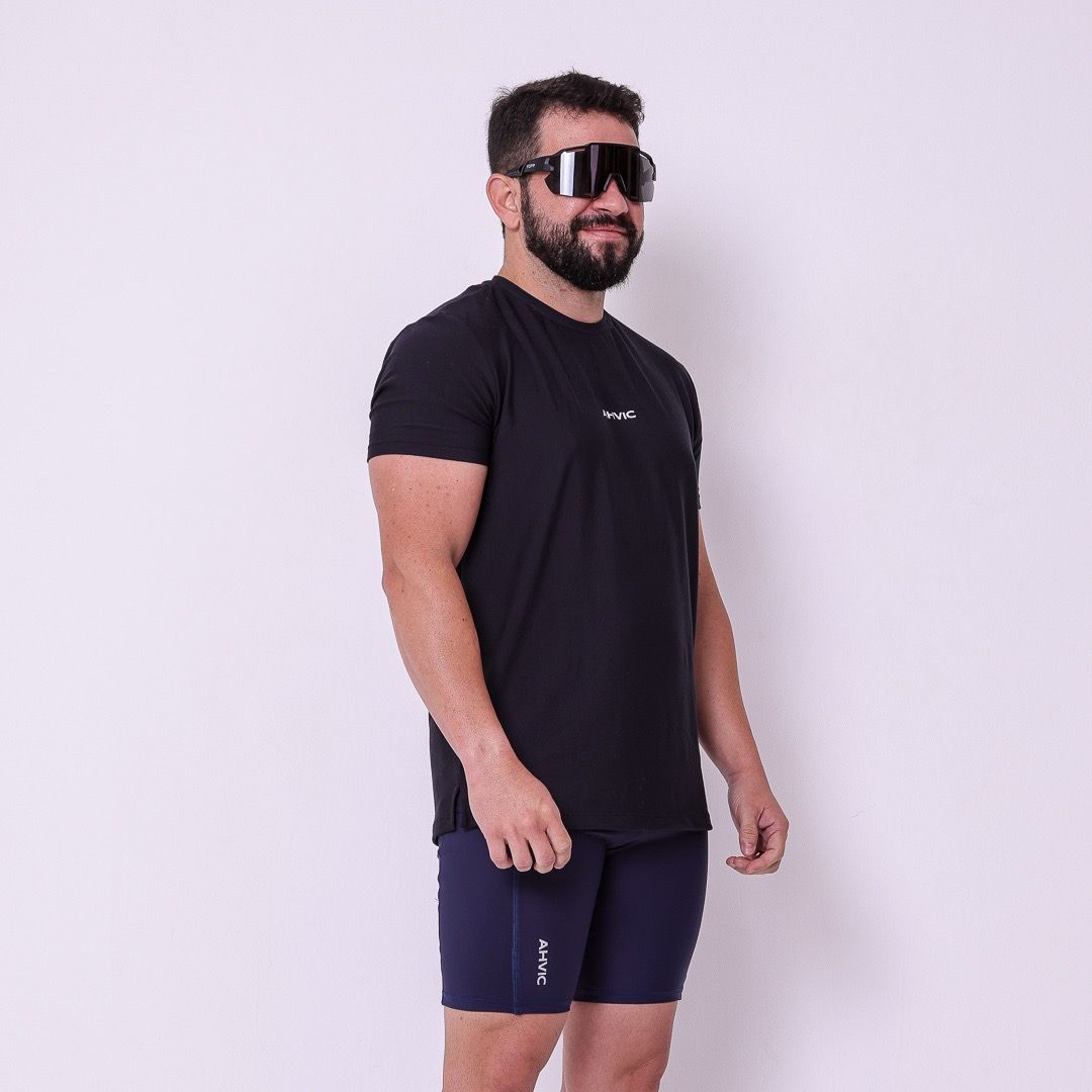 Camiseta Masculina Modal Preto