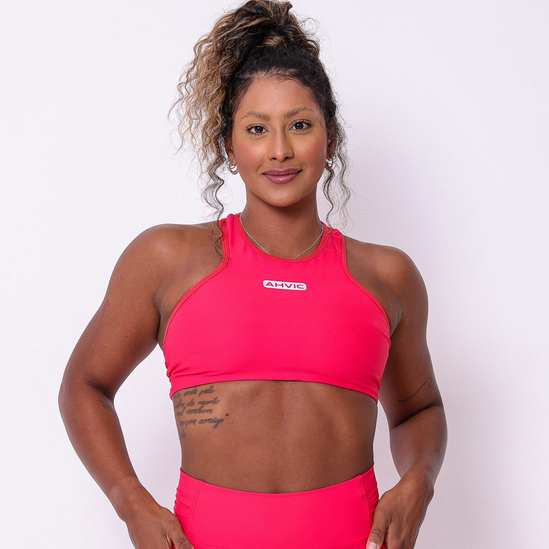 Top Ipanema com bolso  Vermelho