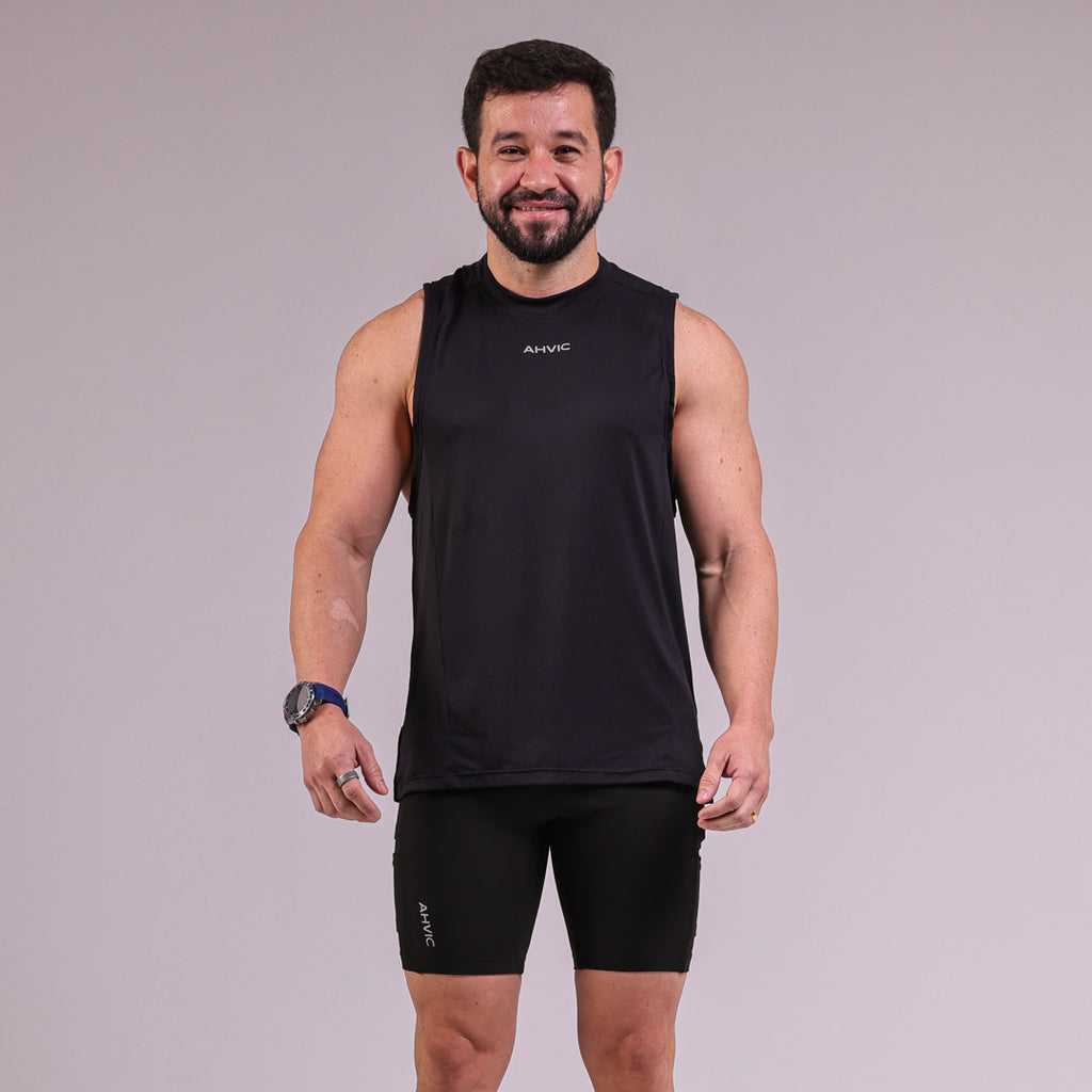 Regata Masculina Skyline Preto