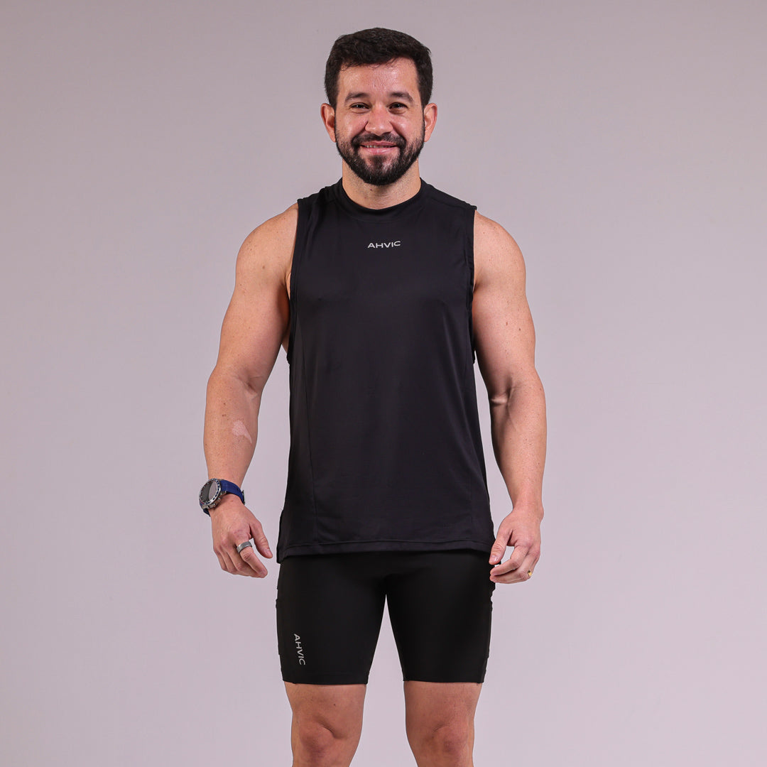 Regata Masculina Skyline Preto