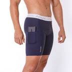 Bermuda Masculina Marinho Bolsos Adaptive