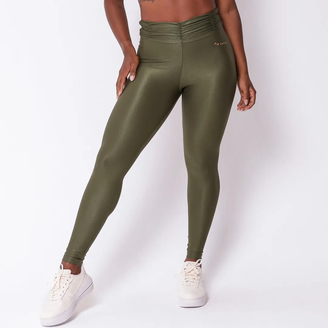 Legging Lorena Aveludada  Verde Militar