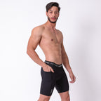 Bermuda Masculina Preta Bolsos Adaptive